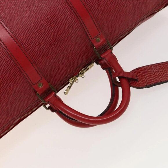 LOUIS VUITTON Epi Keepall 50 Boston Bag Red - Picture 7 of 16